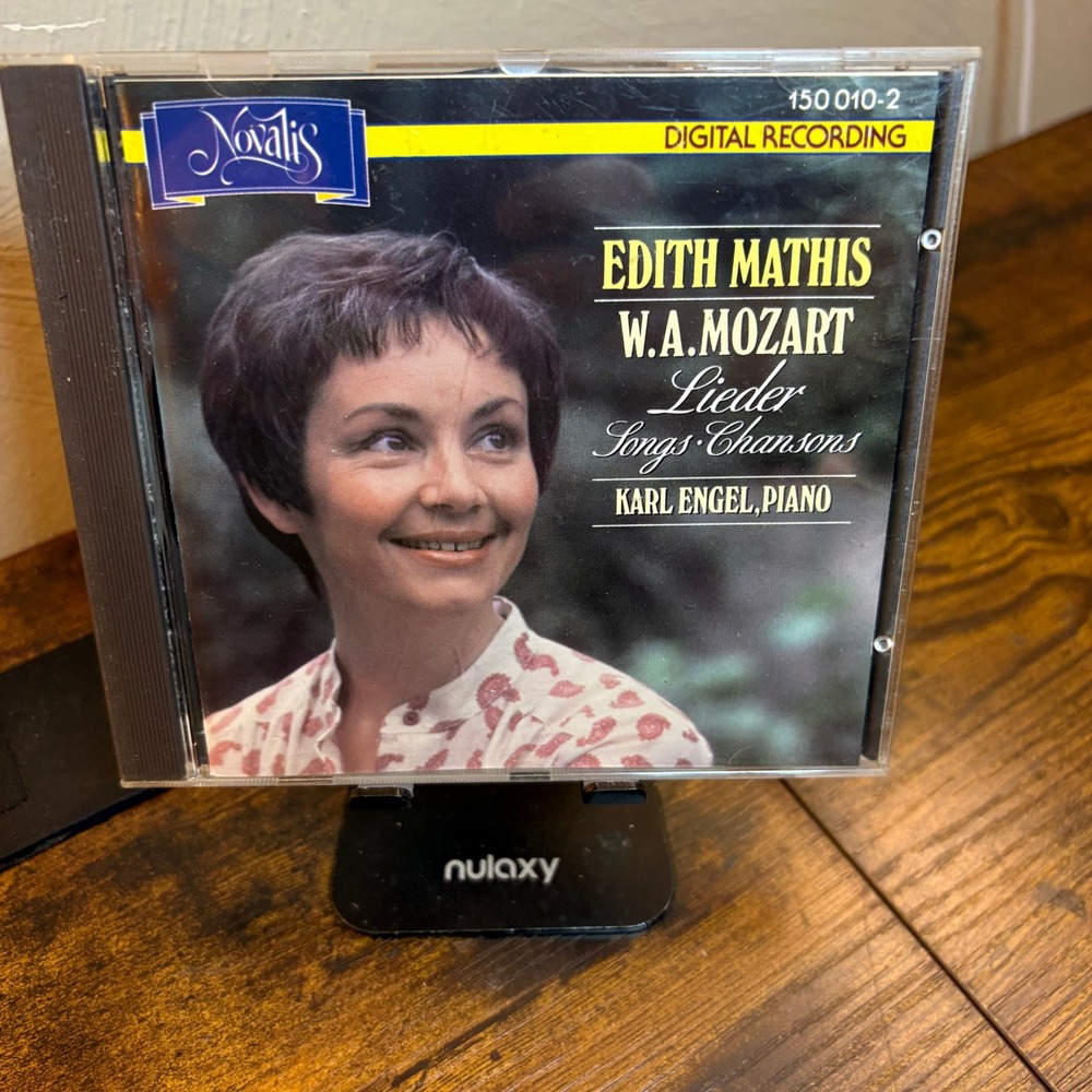 Edith Mathis W.A. Mozart Lieder Songs Chansons Novalis CD 150 010-2 Karl Engel